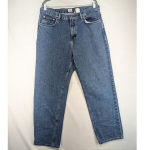 Calvin Klein Jeans Easy Straight Leg Stone Wash Denim Pants‎ Size 14